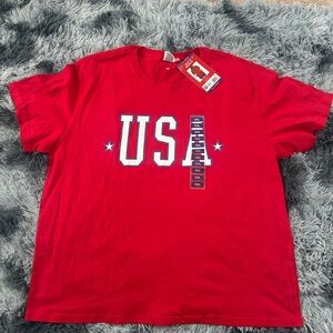 Red USA Graphic Tee